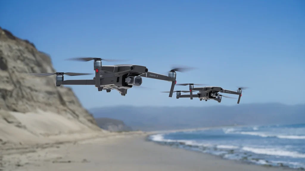 DJI Mavic 2 Zoom dron sa optičkim zumom tokom dron obuke i snimanja iz vazduha