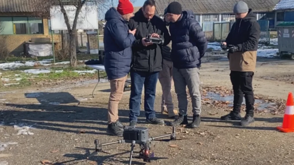 Dron obuka za geodetske firme mapiranje podnevlja Dunavca.