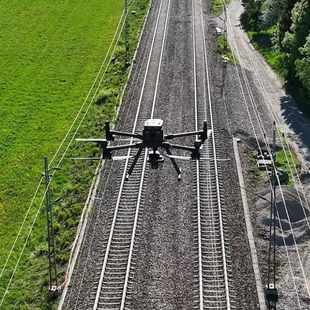 Inspekcija pruga dronom, vizuelna analiza pruga i željezničkih postrojenja