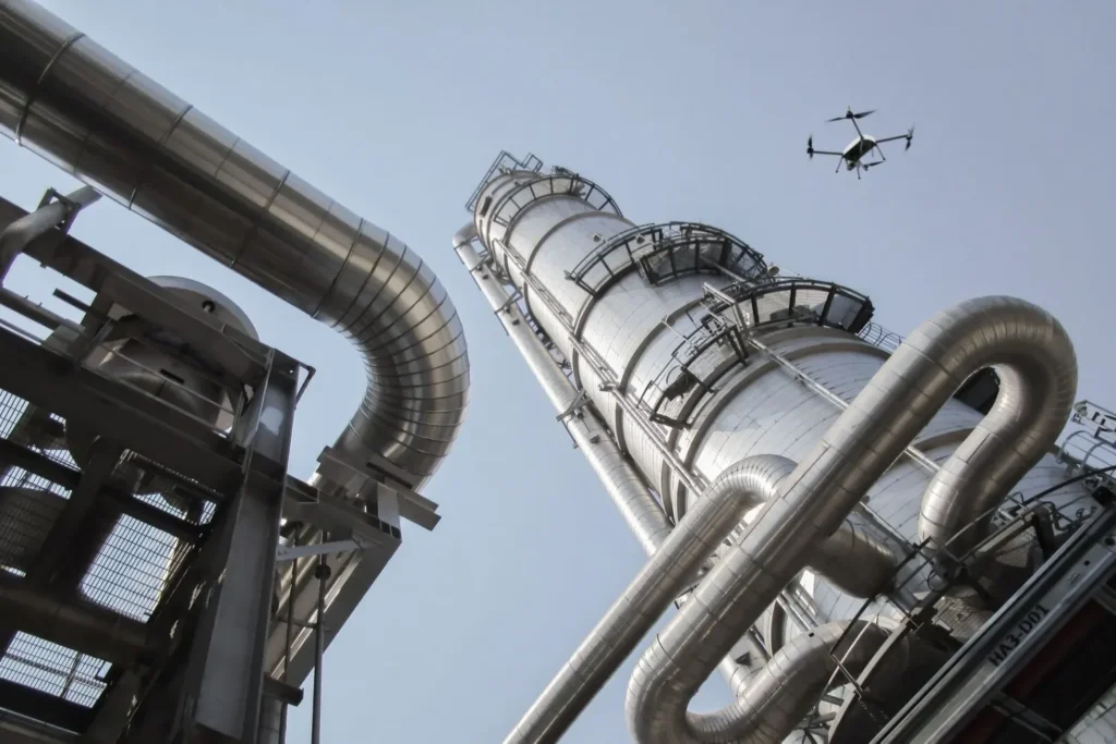 Kontrola industrijskih pogona dronom sa termalnim kamerama za otkrivanje nepravilnosti