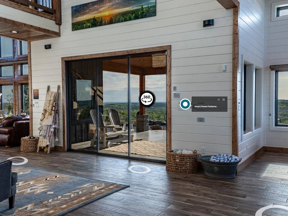 Virtuelne ture 360 stepeni: enterijer sa tačkama obilaska